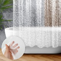 3D반투명모자이크 180x180 샤워커튼 욕실 파티션 방수, 상품선택:3D반투명모자이크 180x180
