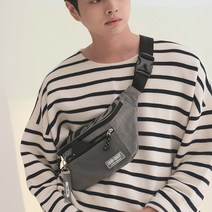 [KT알파쇼핑]에이지그레이 포지션 그레이 슬링백 힙색 옆으로매는 어깨가방 허리힙쌕