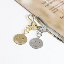 [핸드메이드] 트윈 스마일 책갈피, Gold