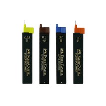 파버카스텔 슈퍼폴리머 0.5mm 샤프심 낱개, 0.5mm-2B(120502)