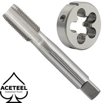 탭다이스 Aceteel-미터법 M30 X 3 탭 앤 다이 세트 왼손 x 3.0 HSS 기기 나사 및 원형, 한개옵션0