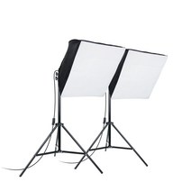 Coms 소프트 박스 조명 세트(소형 100W 2개) LC100WS