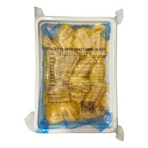 제품 파손 냉동 절단 옥수수 1kg 옥수수 슬라이스 아이스박스 기본제공 유통기한4월27일