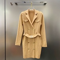 아나운서 원피스 하객룩 기상캐스터 첫출근복장 정장 고급 여자 면접 피로연 오피스룩 여성 긴팔 의상