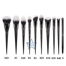 브러쉬 메이크업 세트 쉐딩파우더 블러쉬 하이라이터 컨투어 파운데이션 세팅 메이크업 브러쉬 세트 컨실, 한개옵션1, 10 10pcs