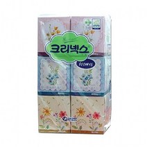 같은공간-크리넥스 정사각 티슈 100콤비 100매x6개 정사각티슈 사각티슈 티슈 화장지 집들이선물티슈-SS, 본상품, 본상품