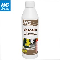 HG 에스프레소커피머신청소세정제 500ml for espresso and coffee pad machines 에스프레소커피머신석회제거제 커피머신청소세제, 1개