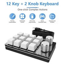 매크로키보드 키 노브 미니 커스텀 게임 포토샵 드, 없음, 없음, 스페인 +12 keys USB Wired