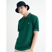 [빈폴]그린 쿨맥스 티핑 반팔 칼라 티셔츠(BC2642A11M)