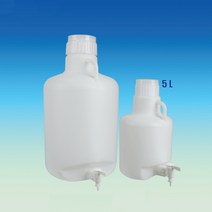 증류수 통 Aspirator Bottle 카보이 HDPE, 5L(White / Φ200×h360㎜)