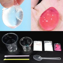 알긴산나트륨 오호 물병 만들기 1인세트 물방울떡 키트 친환경 물병 식품첨가제 자연분해