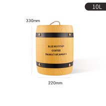 오크통 뮤직뱅크 커피통 통나무 DIY 300g 원목 단단한나무 빈티지 소품 커피보관함 10 30 50 리터, YM3003 10L