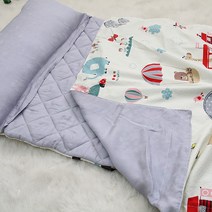 이지베이비 2WAY 양면 어린이집 낮잠이불 세트(일반베개솜) 낮잠이불세트, 2way쥬쥬랜드_인견블랭킷 세트