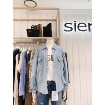 [시에로] 퍼프소매 가슴포켓데님셔츠 SG2SHF753 (P001487425)