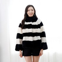 우진모피(WJ) 코펜하겐퍼 휘메일풀스킨 호리젠탈 밍크코트(4MT7703) 국내생산 본사직영