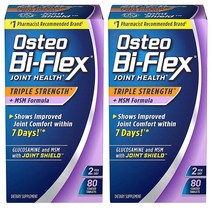 오스테오바이플렉스 Osteo Bi-Flex Triple 오스테오 바이 플렉스 트리플 스트렝스 글루코사민 터메릭 80정 2팩, 1개, 1