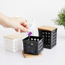 일본생산 홈리빙 깔끔 수납 바스켓 미니 정리함 SB10domeme1204, 02미디움 화이트