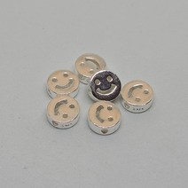 스마일 8mm 관통형 참 ( silver 925) 실버부자재 올스샵