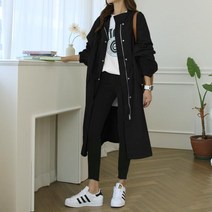 스트릿오버핏롱야상 아우터 빅사이즈 오버핏 롱기장 체형커버