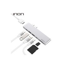 USB3.0 C타입 듀얼 7in1 멀티허브 썬더볼트3 실버, USB3.0 C타입 듀얼 7in1 멀티허