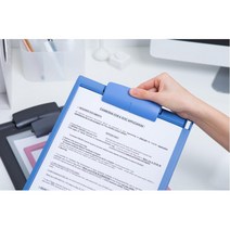 사무직필수 자료정리 불투명 클립보드 에이포종이 회사미팅 서류판 회사업무 종이판 서류받침 사무용품, 블루