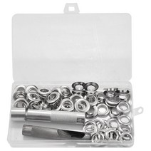 공구 다이 100Pcs 펀치 그로밋 및 타포린 천막 수리 키트 구멍 새 기능, 01 은