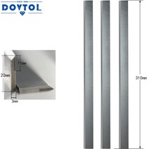 TCT 대패 블레이드 310x20x3mm 접합기 나이프 3 개 세트 교체 4 측면 수직 밀링 고속 프레스 등, 01 은