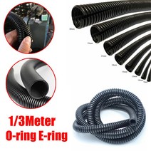 전선 주름관 13Meter 검은 유연폴리에틸렌 골판지 튜브 플라스틱 HoseWaterproof 골판지 유연파이프 케이블, 01 3meter_01 o-ring_07 13mm