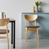 가구앤하우스 루브르 고무나무 원목 4인 4인용 식탁세트, 루브르 의자추가(내추럴)