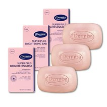 Dermisa Super Plus 브라이트닝 바 | 히알루론산 및 레몬 크랜베리 추출물 포함 파라벤 없음 염 85g3온스 3팩 USA 미국, 3