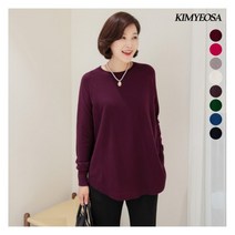 [김여사] 리쥬 비스코스 라운드 니트 엄마옷/마담옷/중년여성/50대/60대