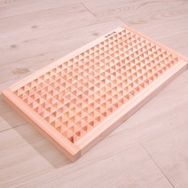 엔스기빙 자연의선물 편백나무 피라미드 지압판 발베개, 베이지
