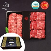 [웰굿] 미경산 고급암소 한우1+ 등심혼합세트5호 1kg(등심500g 앞치마살500g), 상세 설명 참조