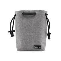 BOONA-카메라 가방 렌즈 가방 카메라 파우치 렌즈 케이스 드로스트링 파우치 DSLR 니콘 캐논 소니, H006 C-bag S Gray