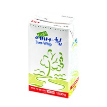 에버휩 휘핑크림 가당 1030g 1개 생크림 커피휘핑 베이킹