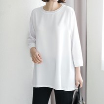 김여사 베르샤 쉬폰배색 티셔츠