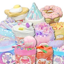 [뽀슬라임] 47종 골라담기 선물 랜덤 대용량 실리콘 테이프공 테이프볼 테이프풍선 액괴, 유니콘케이크, 210ml