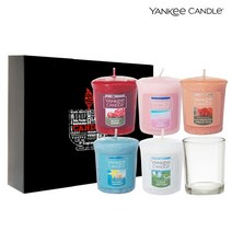 [천삼백케이] [양키캔들] 보티브 B 선물세트 (보티브캔들5개+홀더), 11 망고피치살사