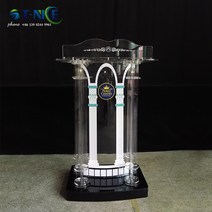 아크릴강연대 연설대2021 AKLIKE 빅 모던 패션 아크릴 플랫폼 교회 연단 학교 레스토랑 로스트럼 리셉션, 한개옵션0