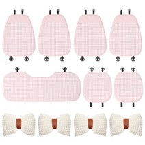 심플한 코튼 아마 카시트 쿠션 커버 창의적인 패션 사계절 범용 보호 2023, 08 with 4w pillows