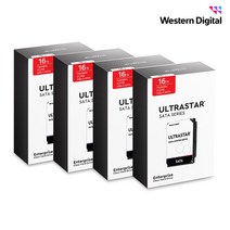 WD ULTRASTAR 16TB DC HC550 패키지 4PACK HDD (SATA3/7200RPM/512MB)