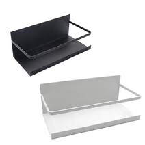 마클 자석선반 (2개입) 철제 도어 냉장고 사물함 캐비넷 부착형, 블랙