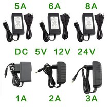 12v충전기 전원 공급 장치 DC 5V 12 V 24V 1A 2A 3A 5A 6A 8A 볼트 충전기 v AC 어댑터 Led 스트립 램프 호버보드, 05 6A_01 EU Plug_01 5V