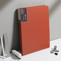 사무실 서류 계약서 보관 비닐포켓 화일 부동산 파일집 도면 오피스 A4 L자, 1개, 레드