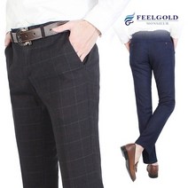 필골드 K720nK721 모직 노턱 체크 정장팬츠R