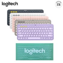 로지텍코리아 K380 블루투스 키보드 한글각인 자판+ 투명 전용 키스킨 세트, 샌드+전용키스킨