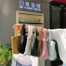 [이거찜] 국내 미니 코듀로이 에코백 / 캔버스백/ 런치백/ 직장인 / 도시락 / 손가방 / 골덴, 미니코듀로이에코백-겨자