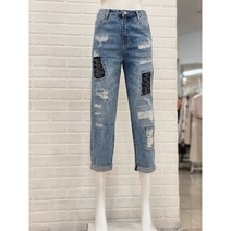블루페페 블루페페 베기 데님 팬츠P213PSA605