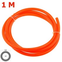 유압호스 10mm 8mm 6mm 4mm 12mm 공기 배관 공압 파이프 튜브 물 호스 투명 블루 레드 블랙 PU 가스 압축기 8x5mm 6x4, 1 Meter Red, 10mm OD x 6.5mm ID