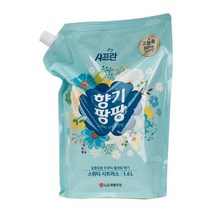 샤프란 향기팡팡 섬유유연제 시트러스 리필 1.6L 3개